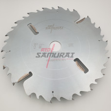 Пильный диск для многопильных станков с подрезными ножами RED SAMURAI 450x50x4.4/2.8x18+4 WZ