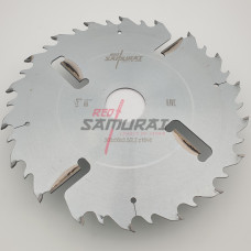 Пильный диск для многопильных станков с подрезными ножами RED SAMURAI 300x50x3.5/2.2x18+4 WZ