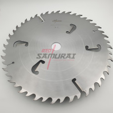 Пильный диск для многопильных станков с подрезными ножами RED SAMURAI 550х50х5.2/3.5 z24+24+6 WZ